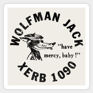 Wolfman Jack Rock Radio Sticker